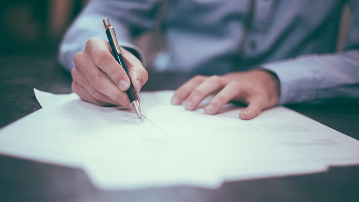 Tenant signing deposit claim documents